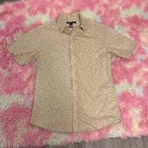 Michael Kors Tan Casual Button Down Shirt